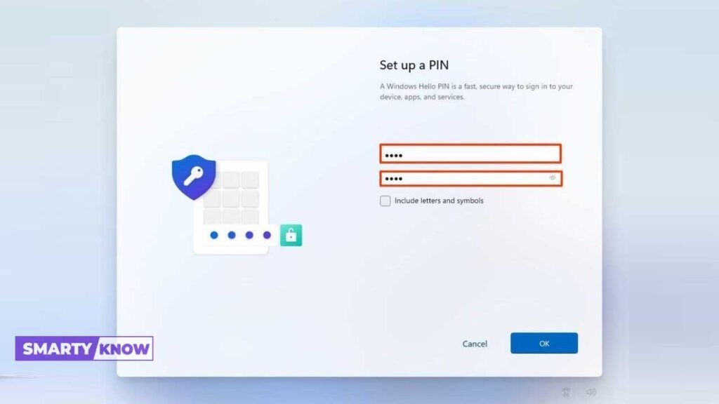 windows pin setup